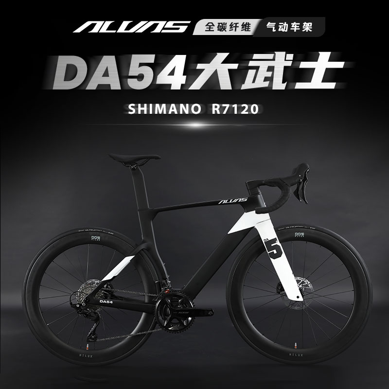 ALVAS 爱瓦士DA54 MAX 大武士R7120全碳纤维休闲公路自行车2×12速