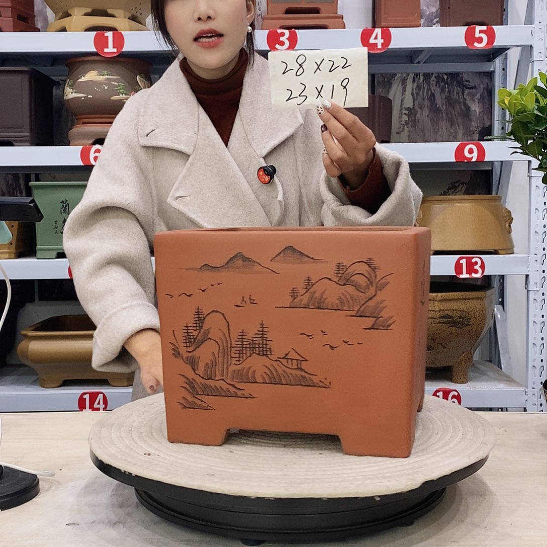 紫砂花盆紫砂花盆