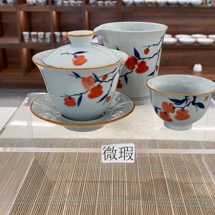 釉下老陶泥手工绘制