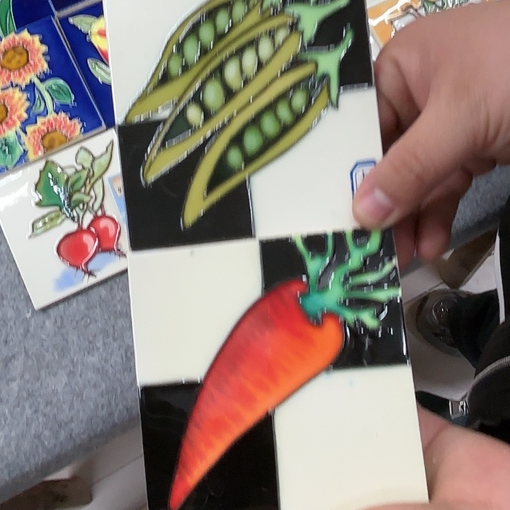 墨***雨陶瓷板画10/10单瓷片