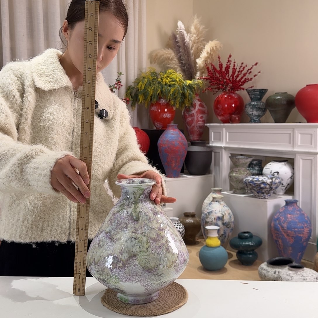 摆件花瓶口5高26闪拍103