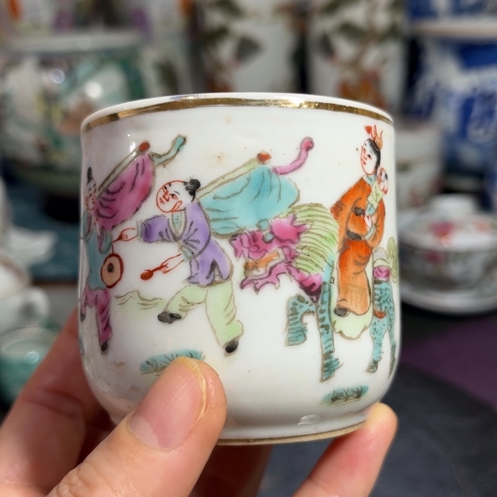 紫砂茶叶罐粉彩111111111111