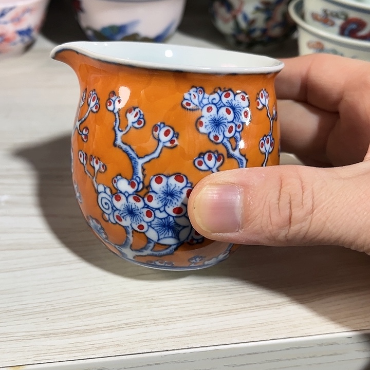 瓷片景德镇陶瓷公道壶。