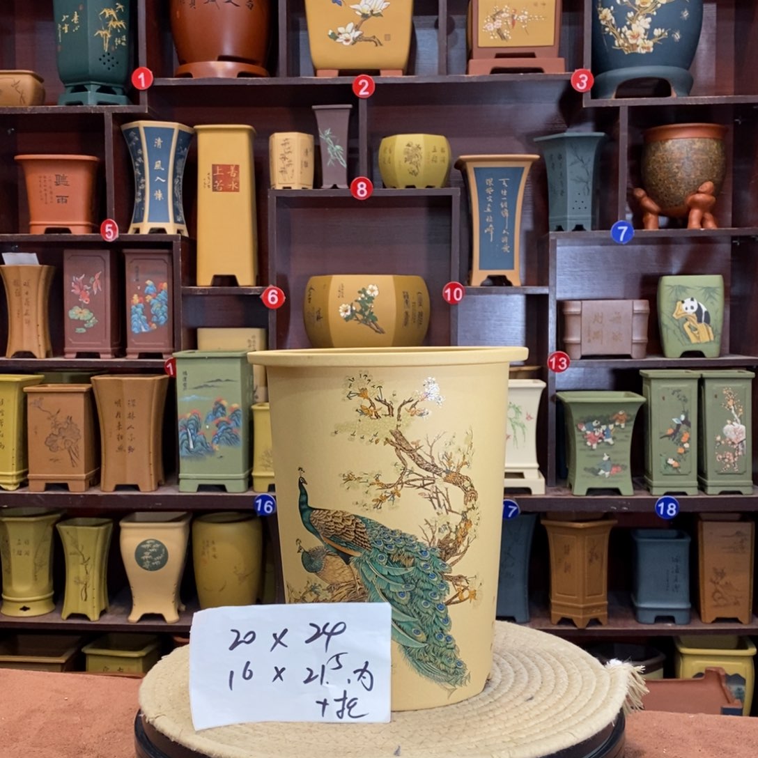 紫砂花盆紫砂花盆