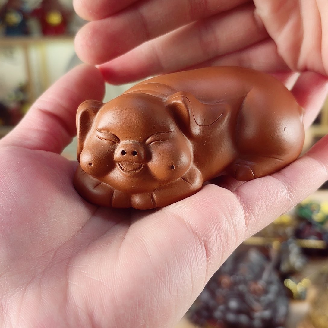 紫砂茶宠紫陶树脂茶宠摆件