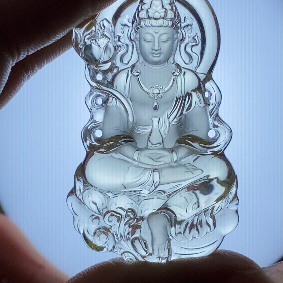 水晶颈饰未镶嵌小****心吊坠