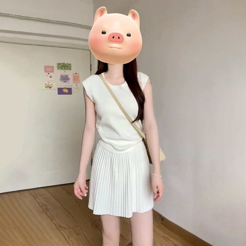 夏装辣妹套装女小香风气质时尚高级感两件套装裙小个子连衣裙2668