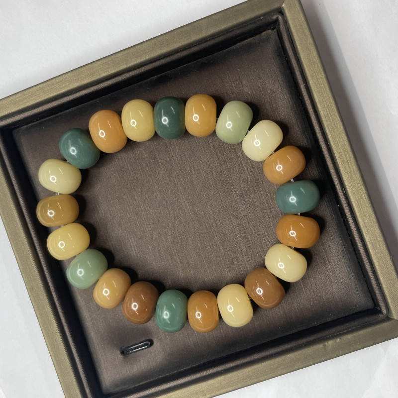 A566 菩提算盘珠多彩手串12mm