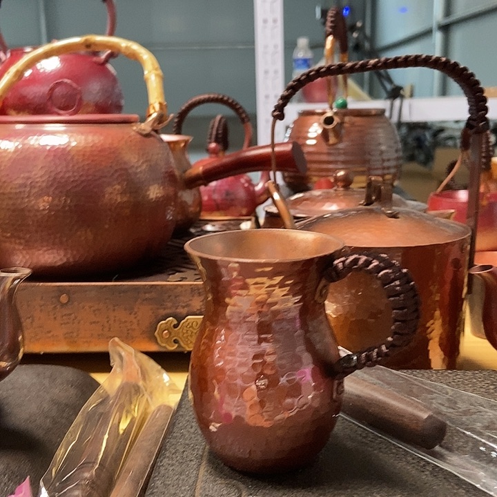 纯手工制作紫铜茶杯