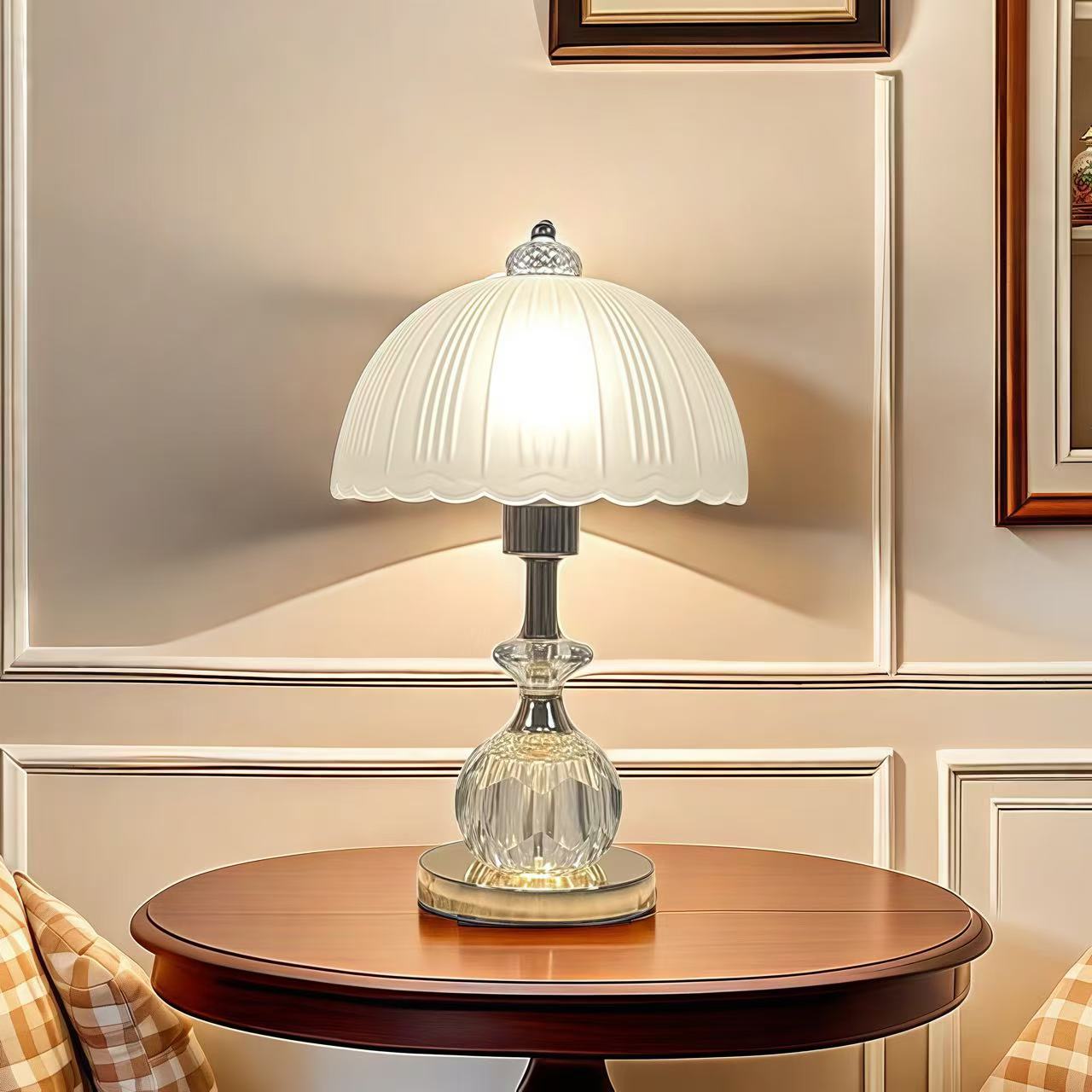 高级护眼台灯床头灯夜灯小夜灯卧室台灯卧室床头灯水晶台灯睡眠灯