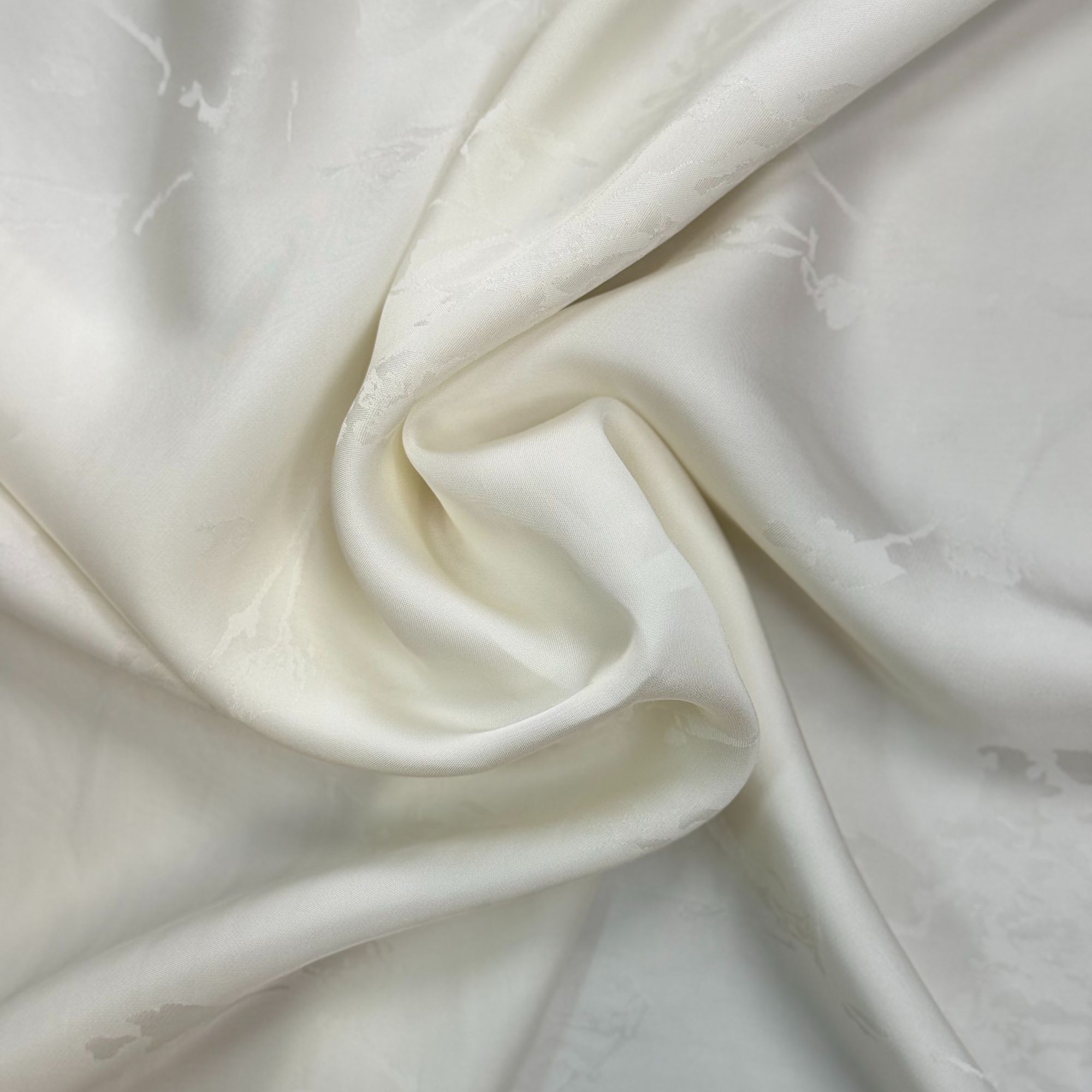 【素花缎】夏季丝绸提花锻花枝图案 素缎 23姆米服装面料