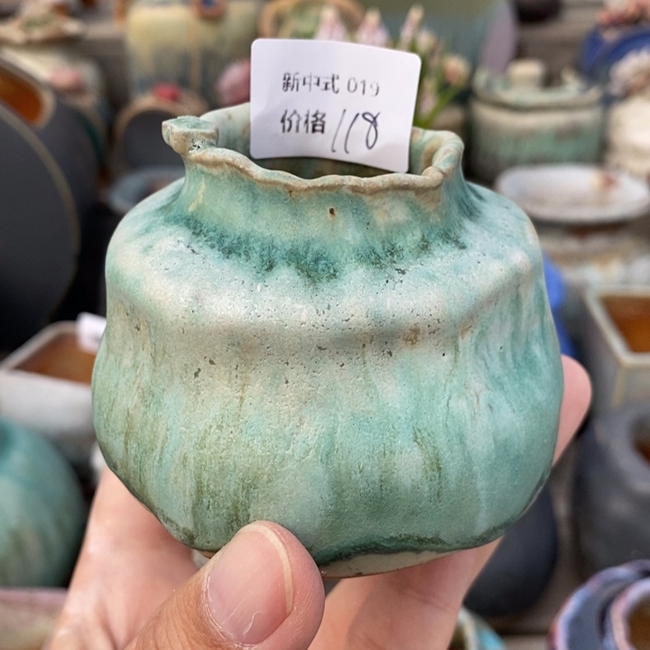 粗砂花盆1987盆新中式019