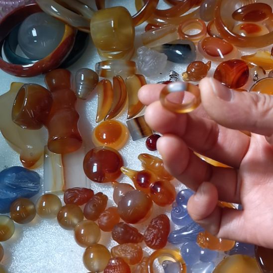 上***。玛瑙/玉髓未镶嵌简单