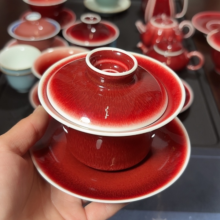 L***雷陶瓷景德镇高温陶瓷盖碗