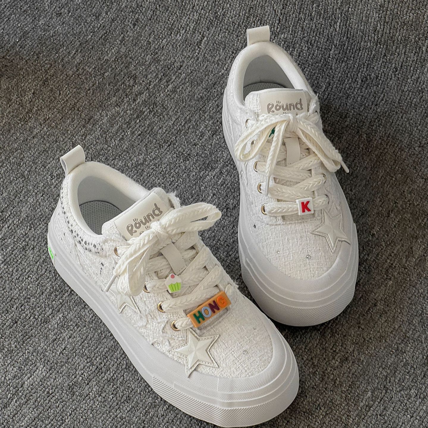 欧洲站星星小脏鞋2025新款透气潮流百搭帆布鞋运动休闲板鞋时尚