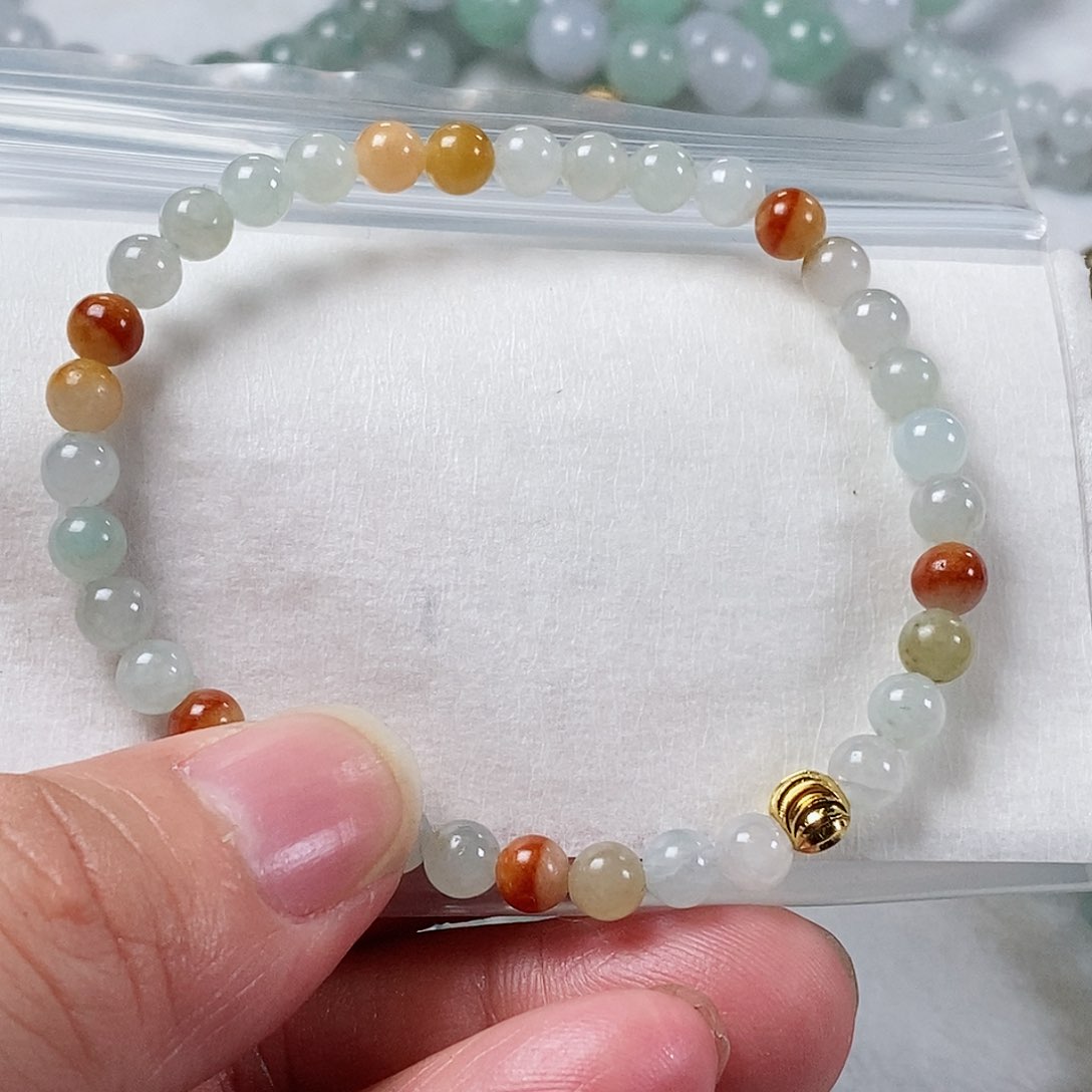 定制翡翠未镶嵌翡翠定制手链