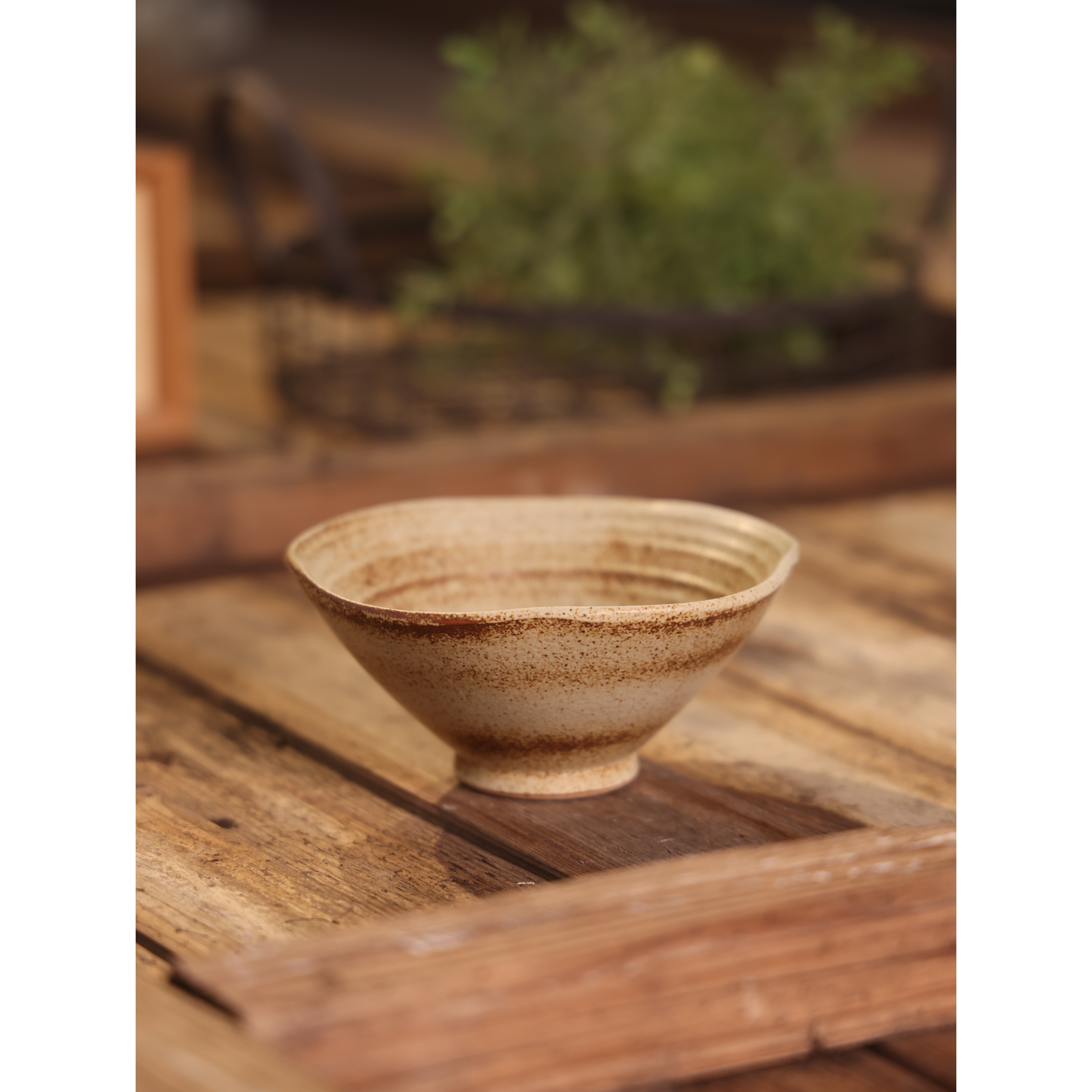 巧克力花边斗笠碗 14.5cm*6.5cm W003 WDC