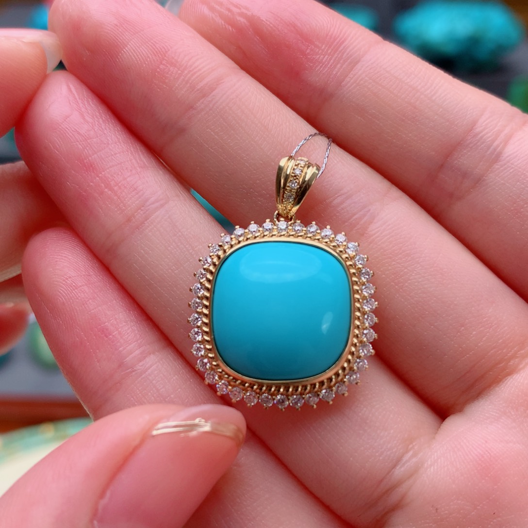 绿松石其他18K金镶嵌其他