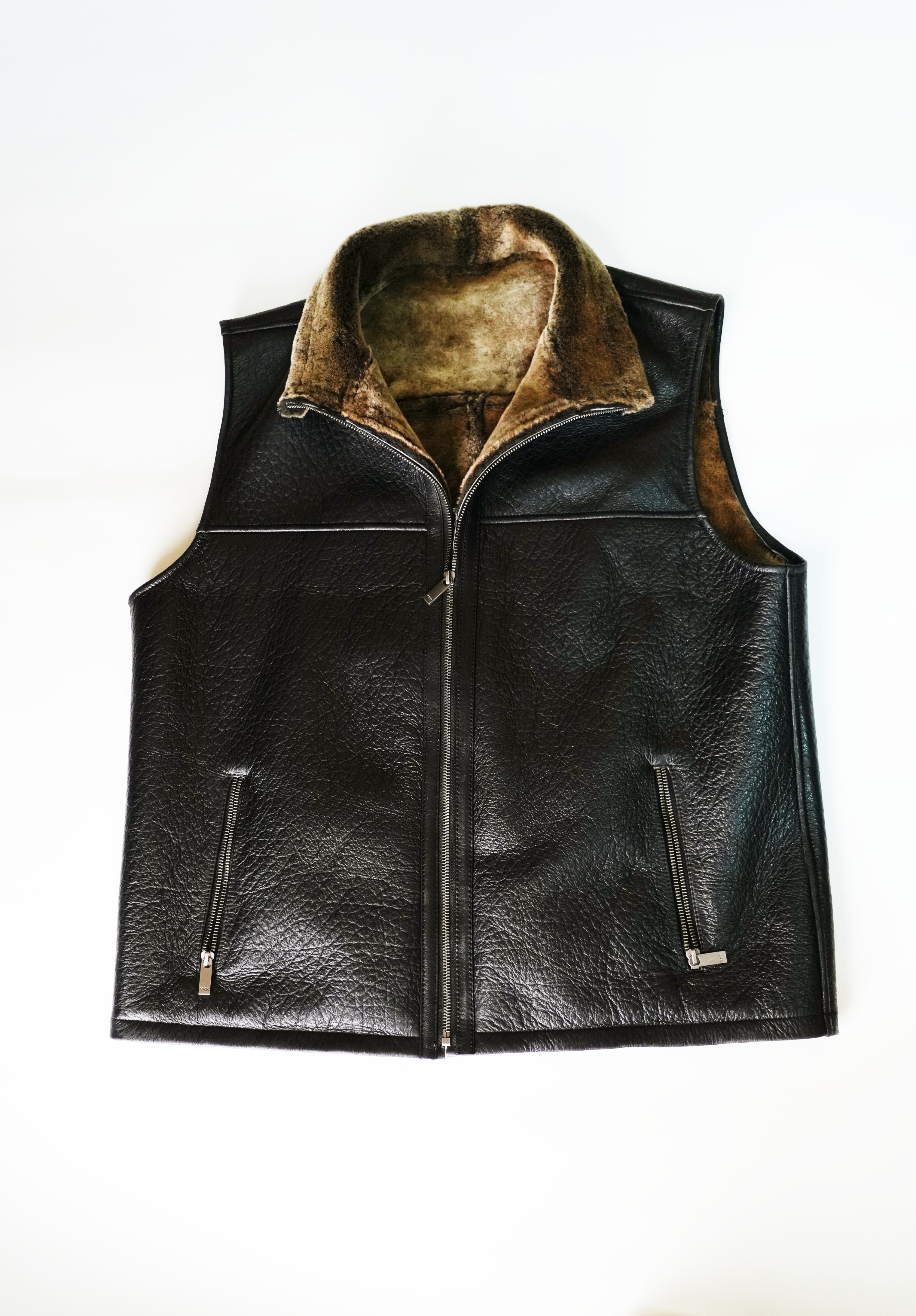 原生态土耳其羔羊皮油蜡复古休闲时尚通勤款皮毛一体保暖马甲