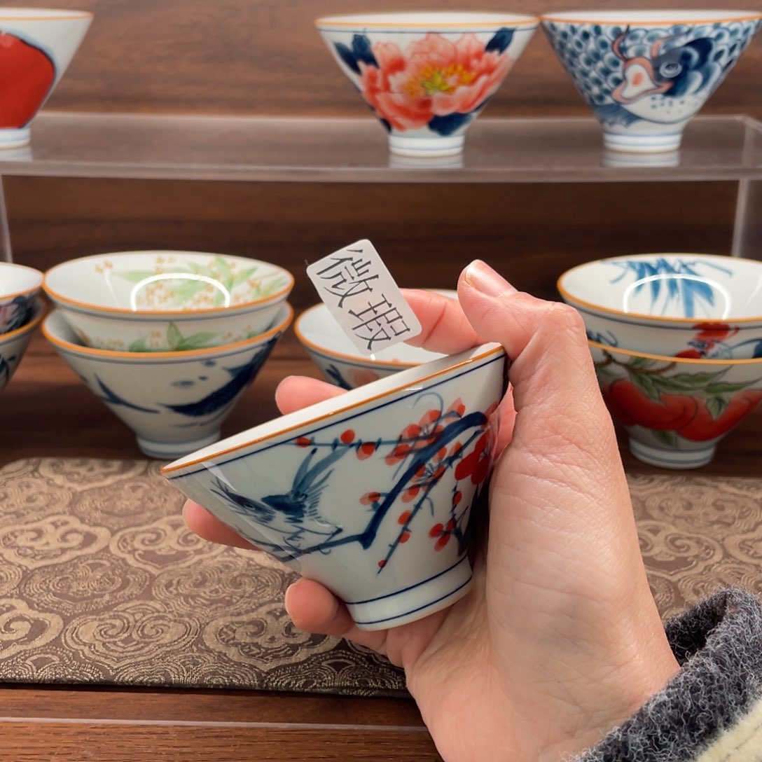 微瑕釉下彩纯手工绘制