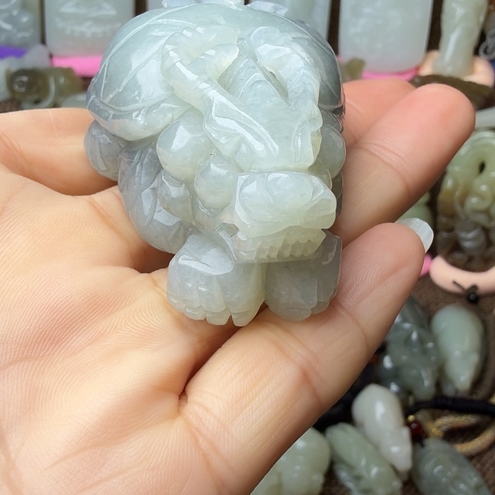 山***鸡和田玉（糖玉）未镶嵌挂件