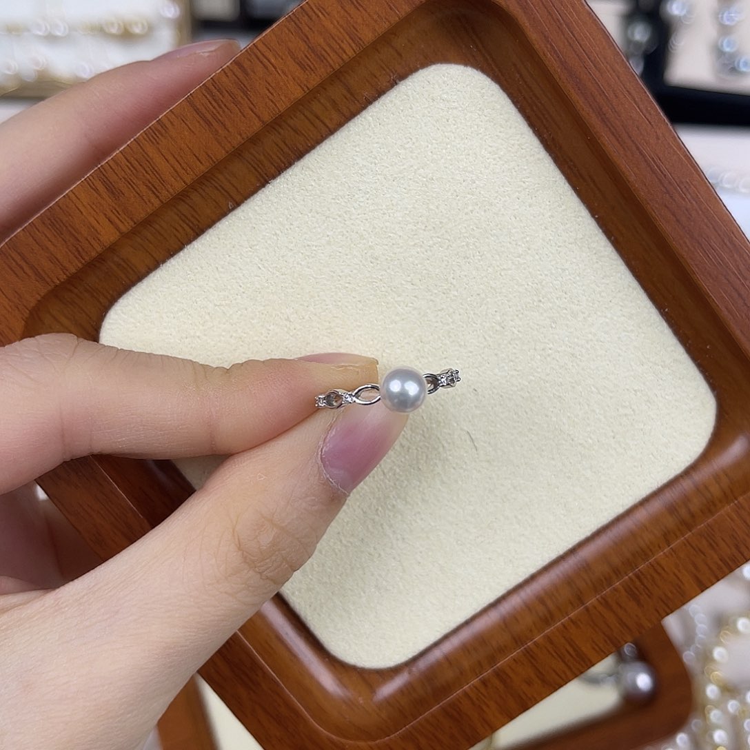 海水珍珠戒指银S925镶嵌