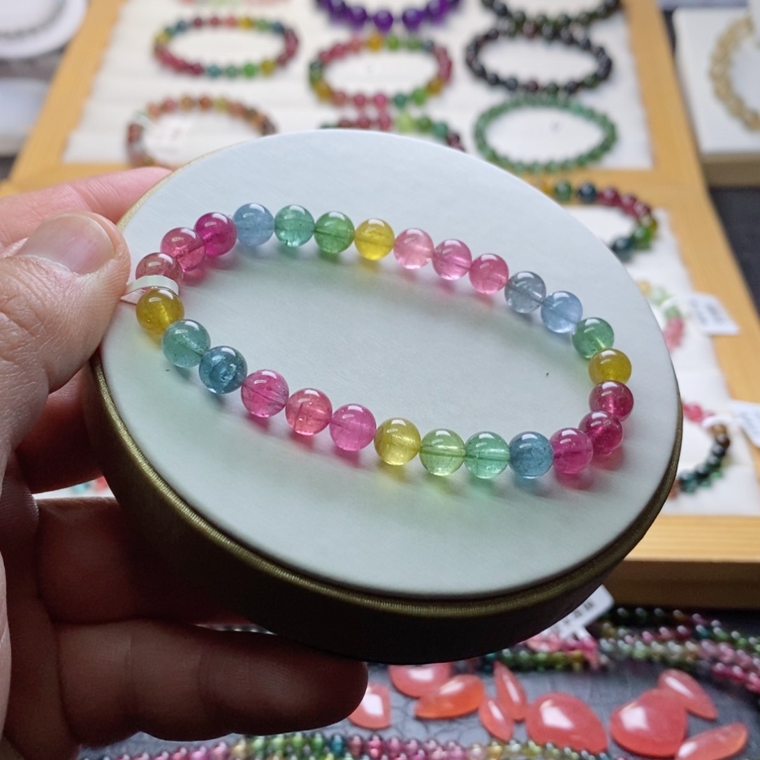 碧玺碧玺手链未镶嵌