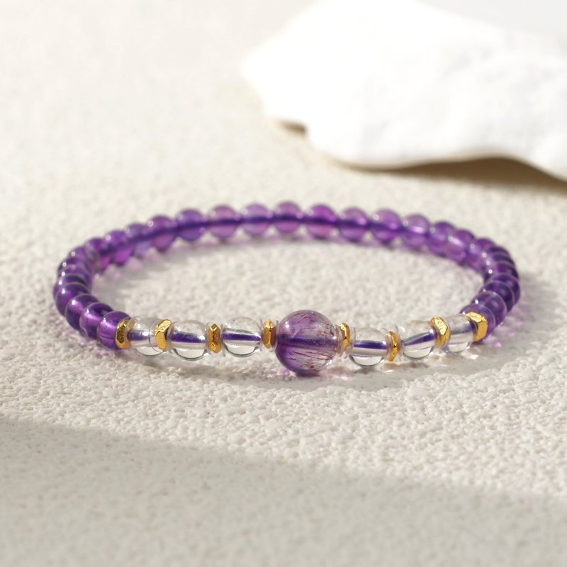 【九紫通达】水晶手串（天然珠宝多样性发其一）