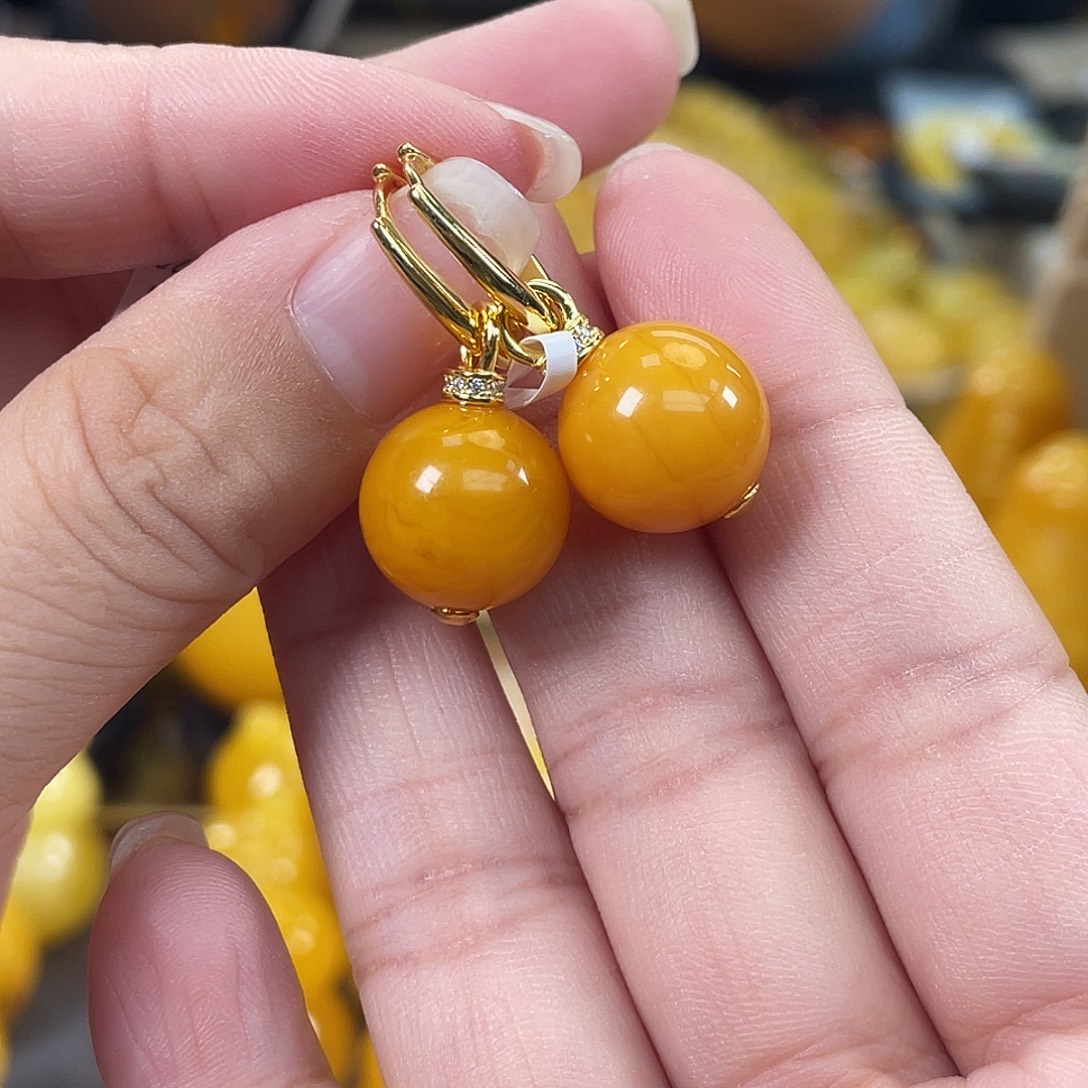 琥珀银S925镶嵌裸石多样性发其一h