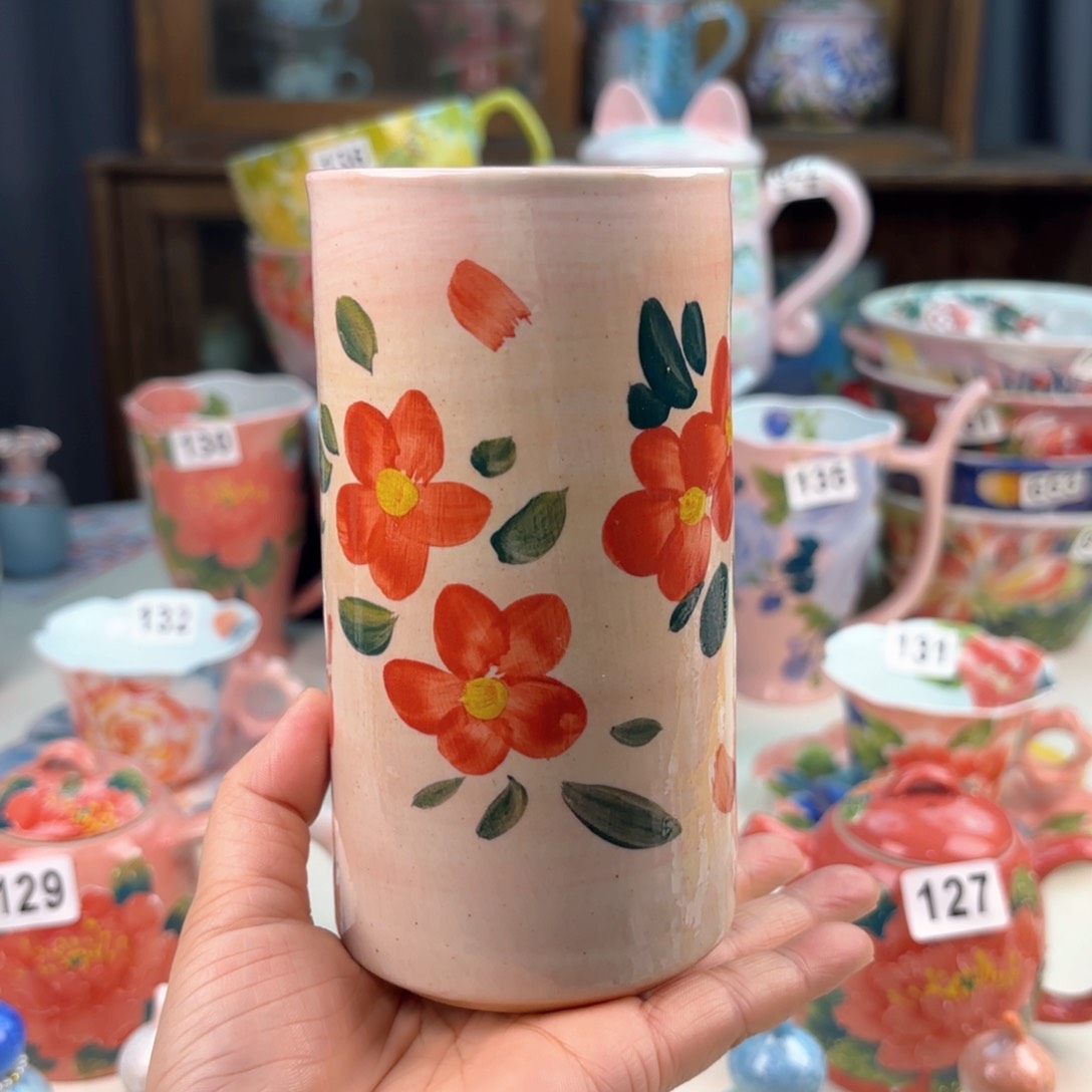 景德镇手绘高温釉下彩陶瓷茶具