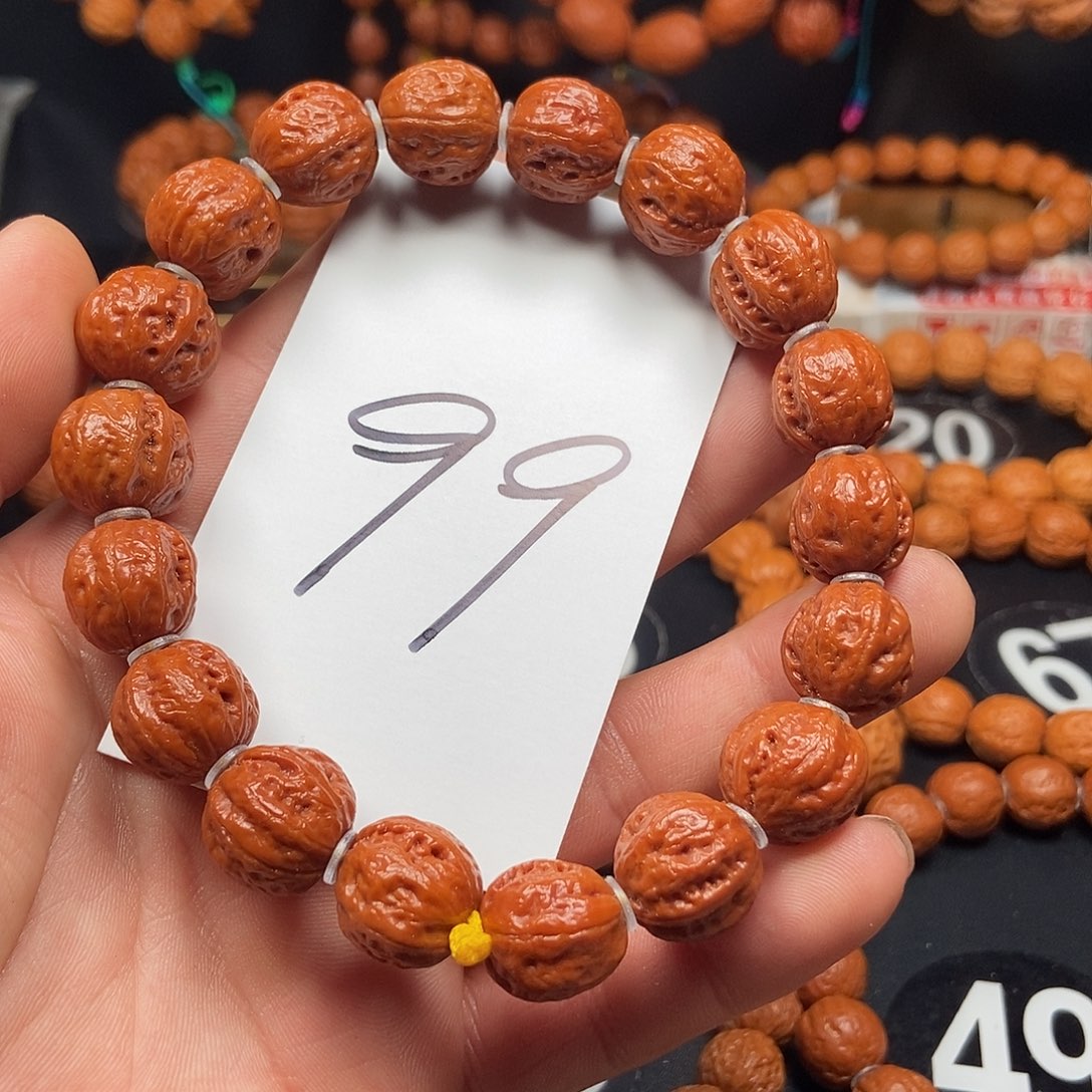 文玩核桃吊坠八棱15