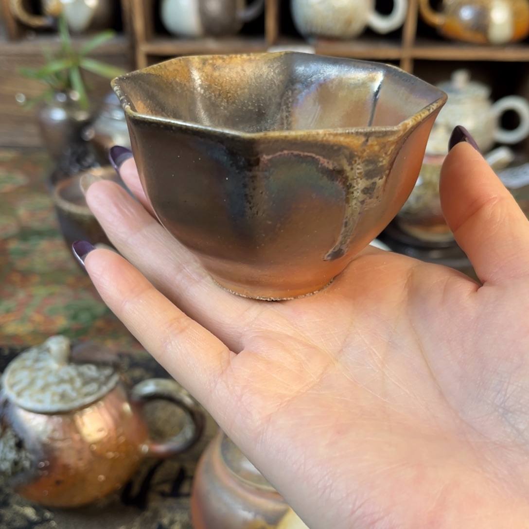 杯柴烧茶器主人杯杯