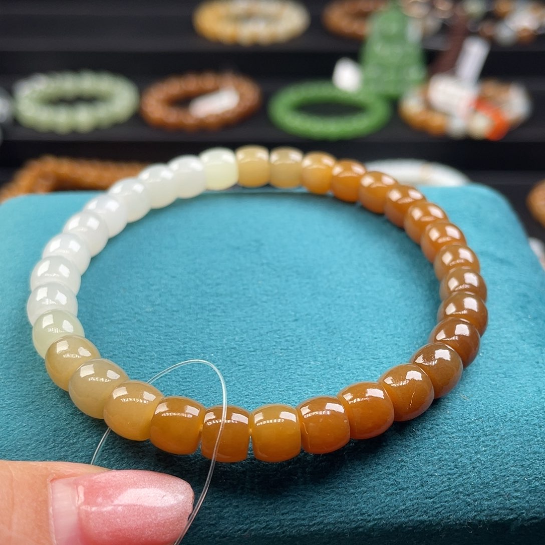 和田玉手串未镶嵌