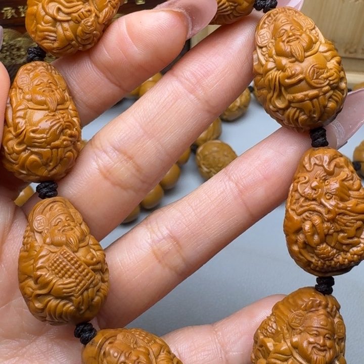 手串/手链橄榄核九龙财神