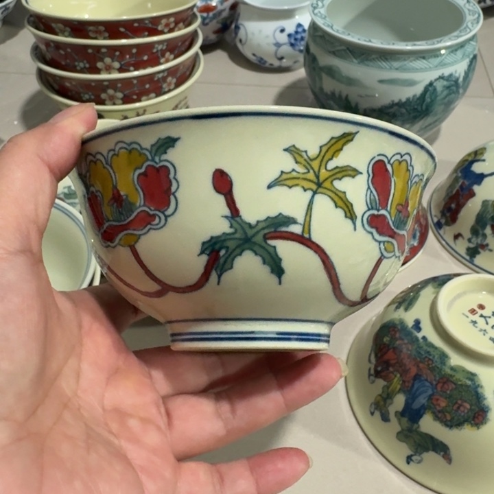 一***糕景德镇手工手绘杯