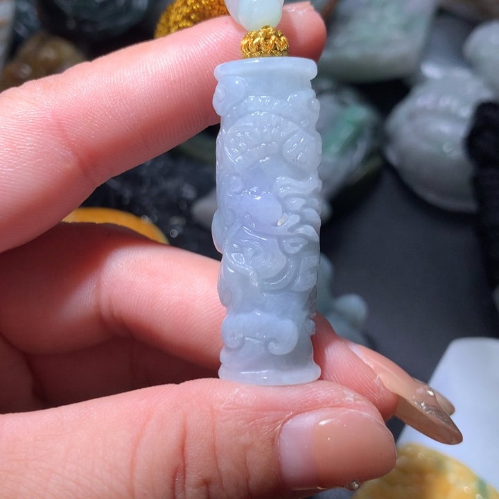 翡翠未镶嵌颈饰保真天然A货翡翠