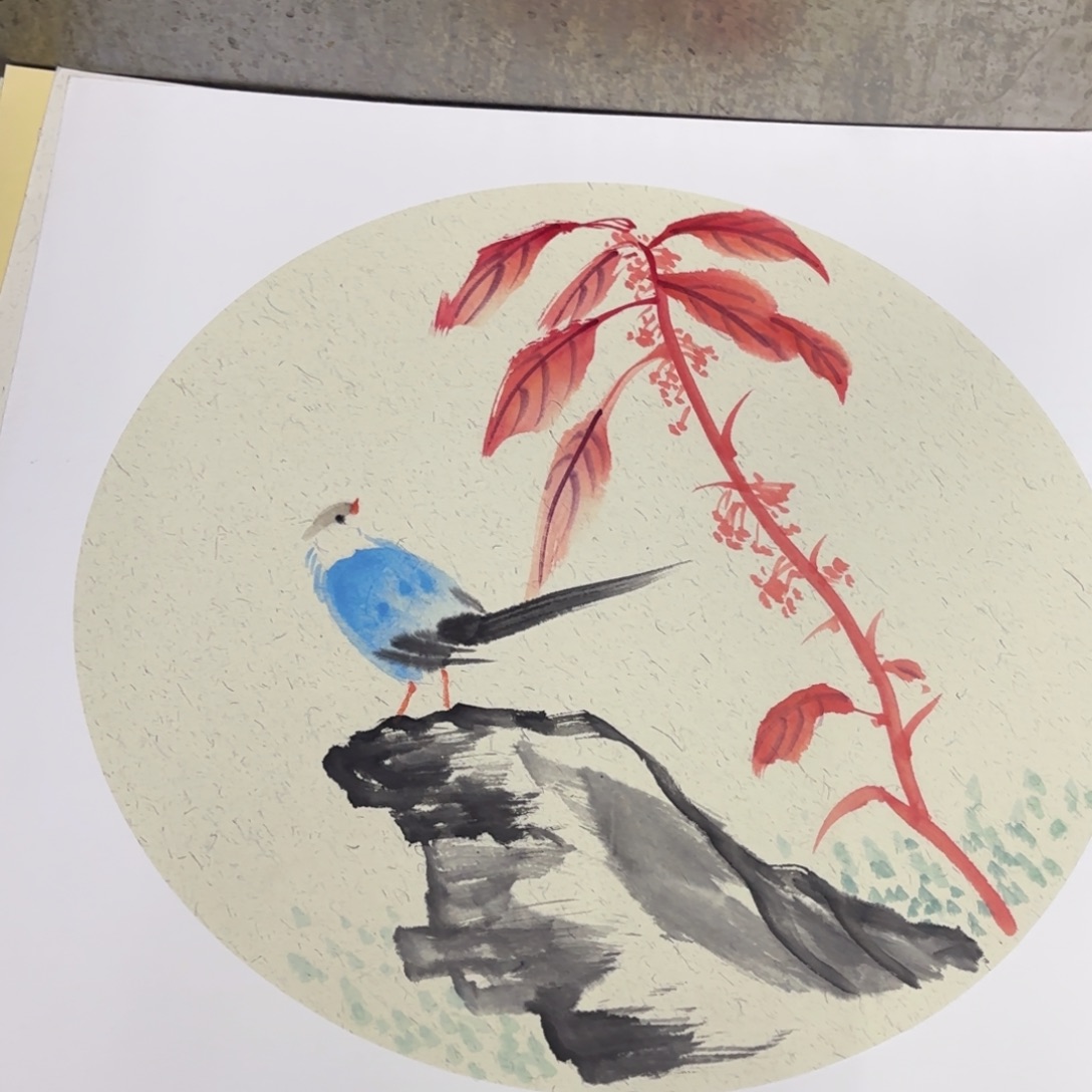 国画50-50卡纸作品艺