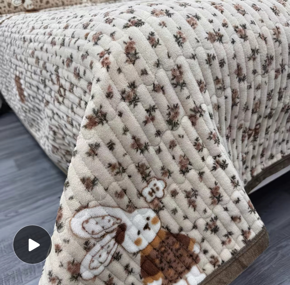 加绒款床盖宝宝绒新款