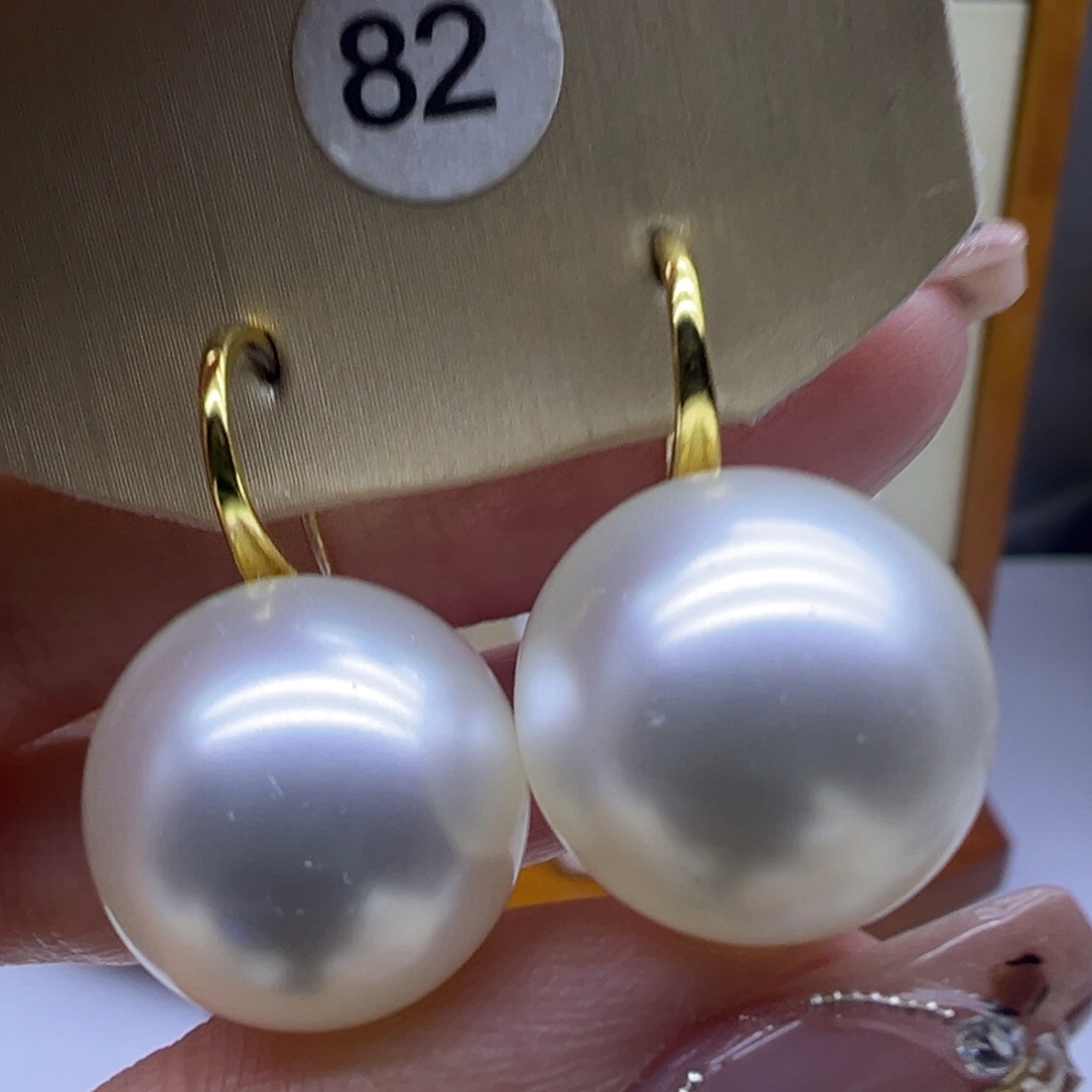 耳饰淡水珍珠银S925镶嵌