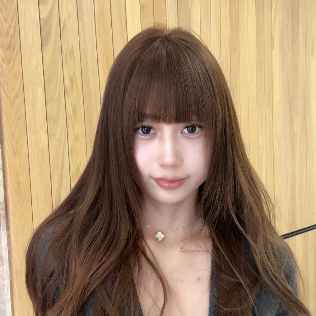【漫画刘海】头皮款冬季透气假发全真发刘海片盖发缝造型假发片头顶