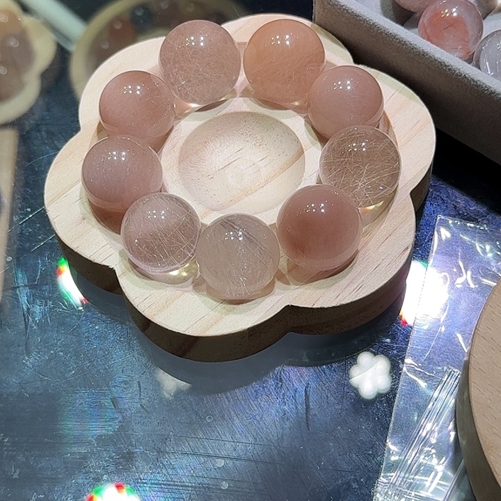 水晶珠宝半成品未镶嵌通孔/不退不换