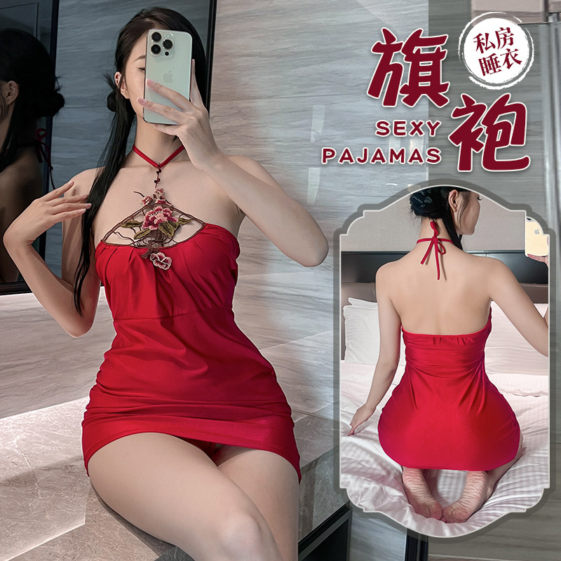 改良性感小旗袍吊带款 9605