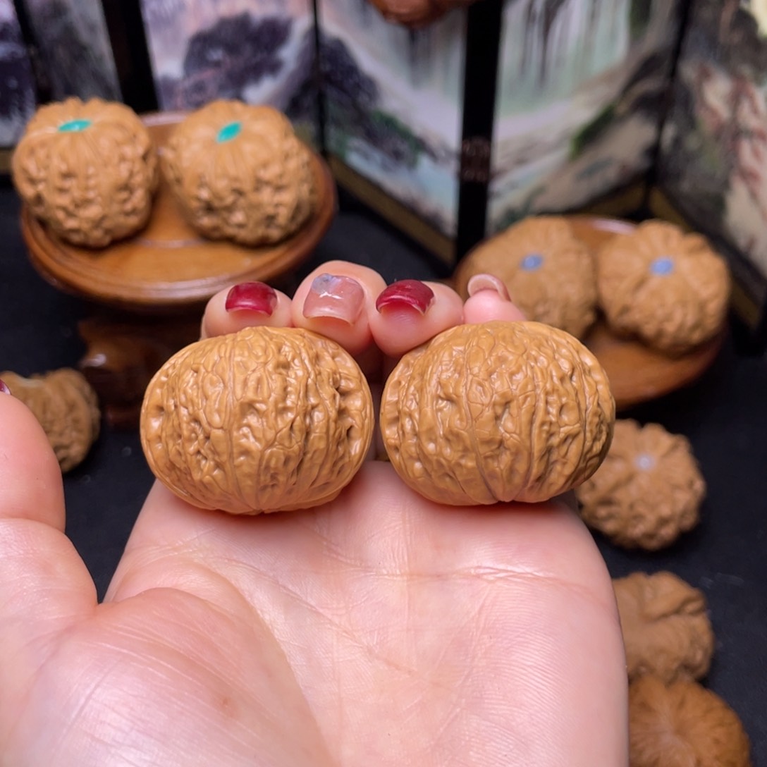 文玩核桃把件36铁锤