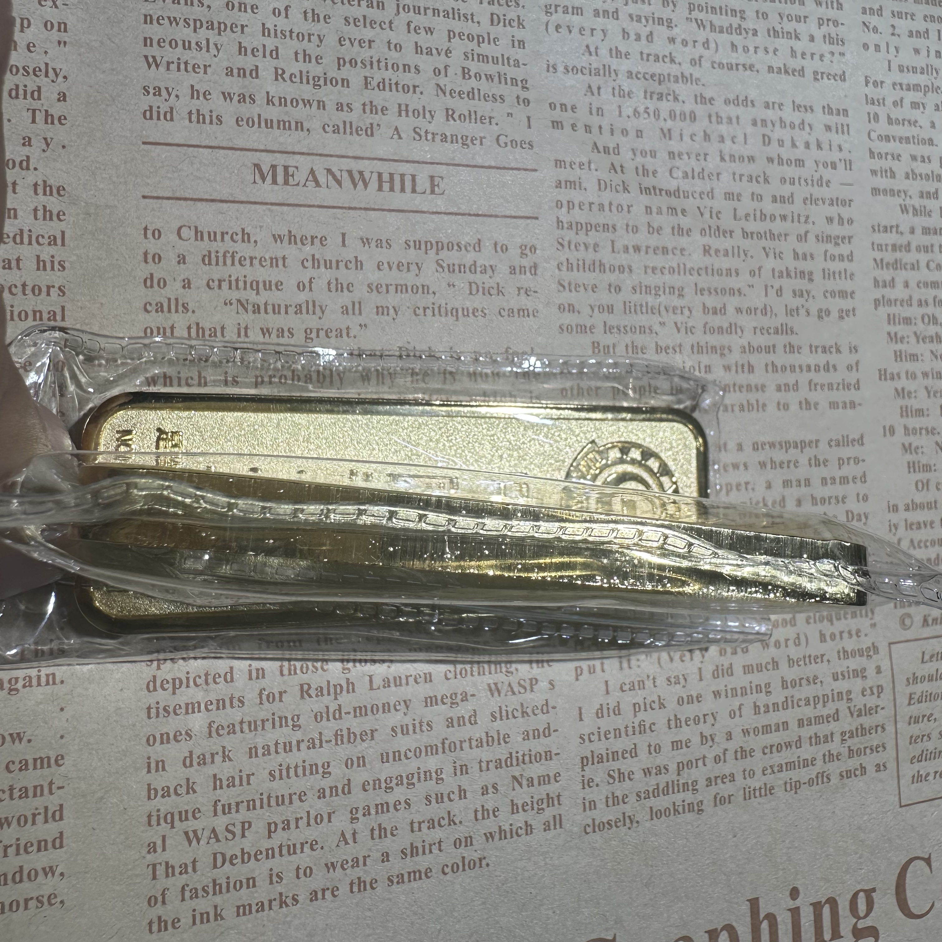 《王会长贸易》SS05 金色工艺品家居装饰摆件100g