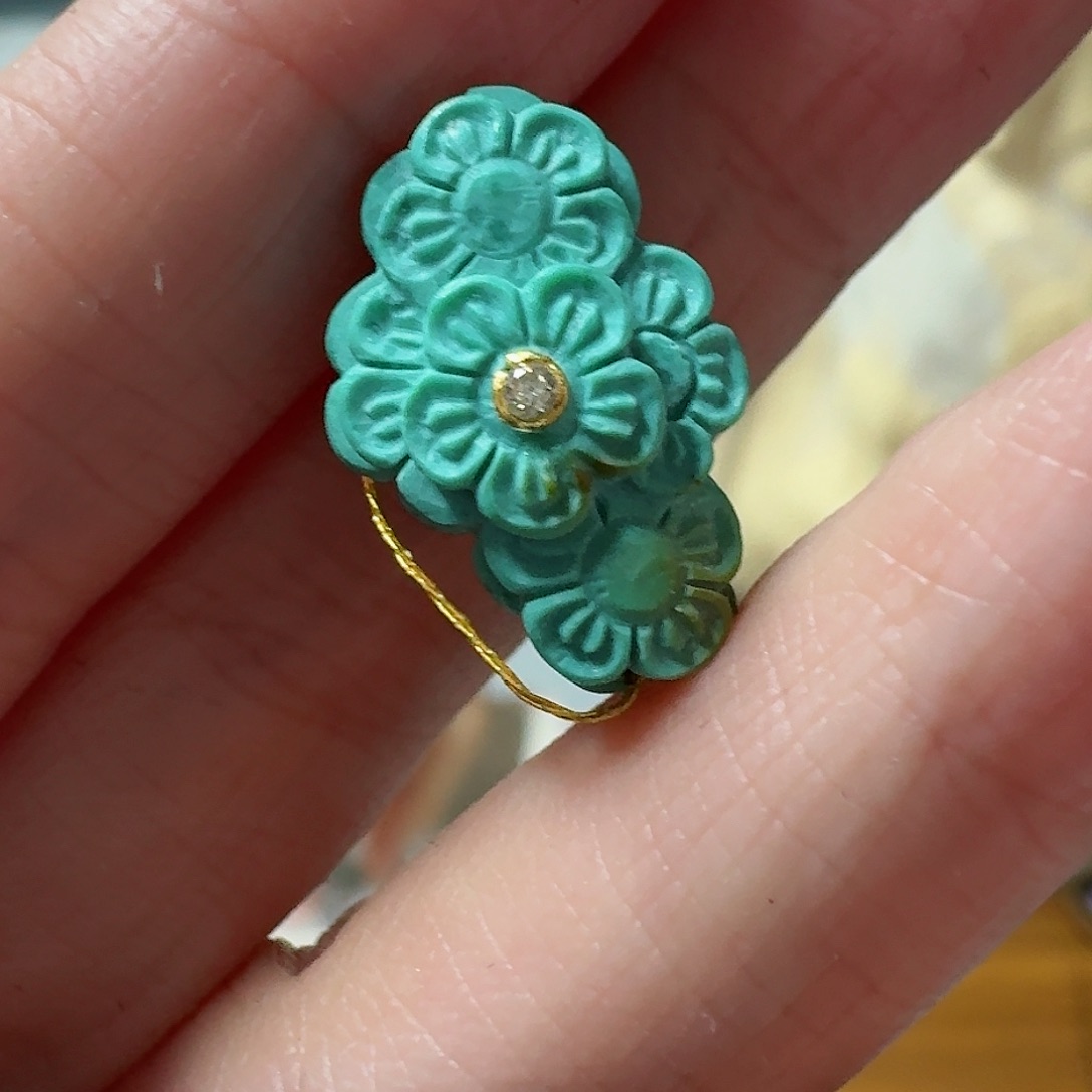 绿松石珠宝奇石未镶嵌