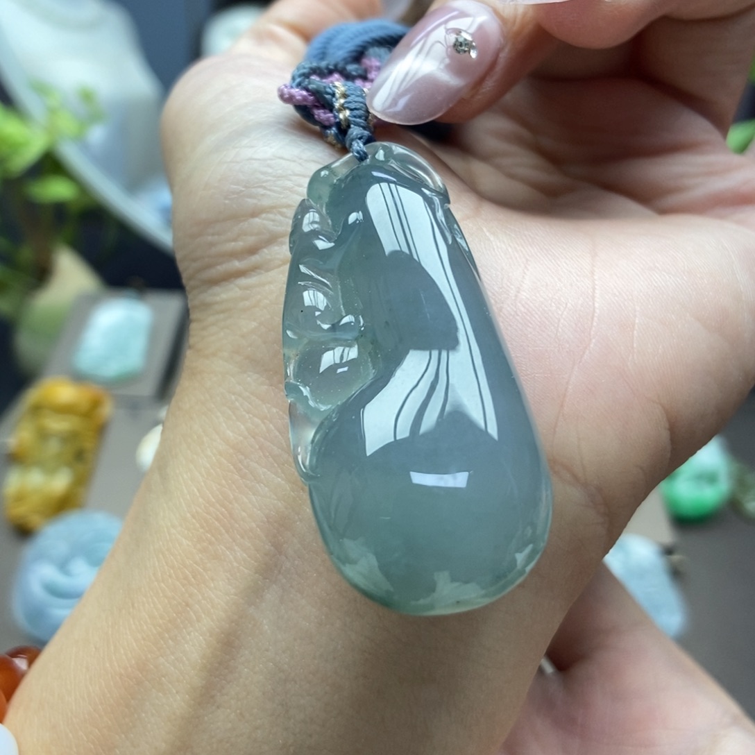 翡翠颈饰未镶嵌吊坠39