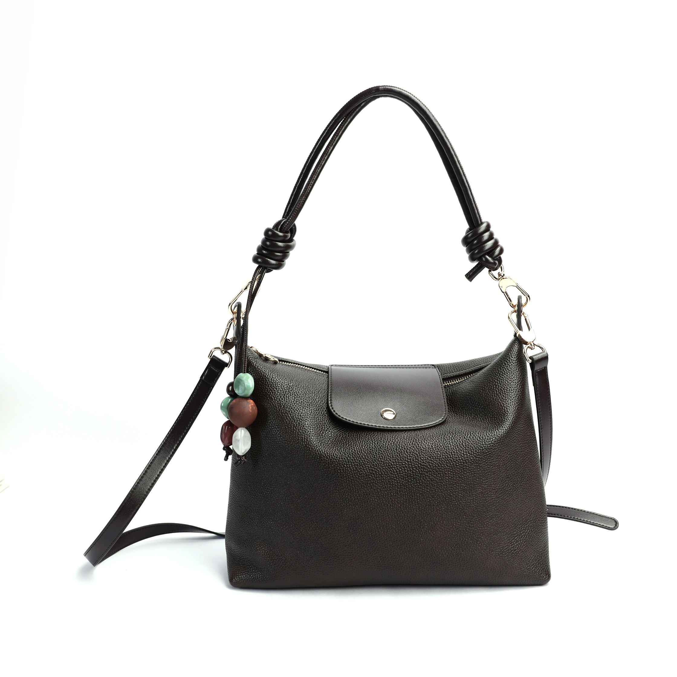  时代品牌【小珑包 饺子包】原厂福宝皮 头层牛皮 单肩包M10579