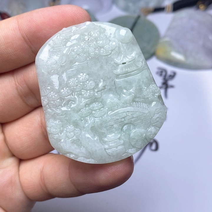 颈饰未镶嵌翡翠翡翠