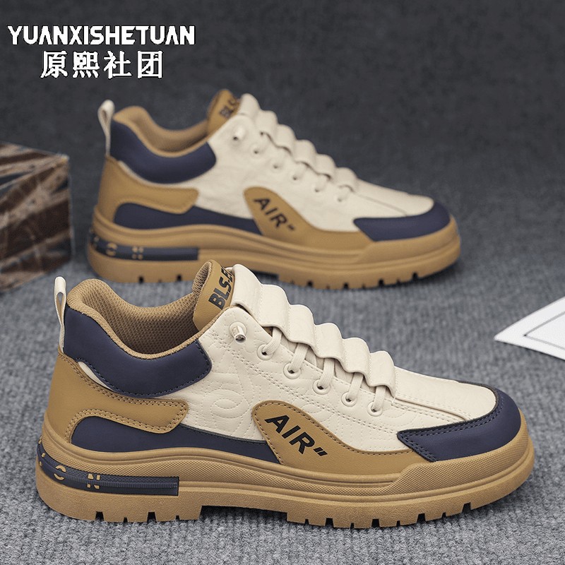 【有单有棉】男鞋2025秋冬新款厚底潮鞋休闲鞋百搭时尚板鞋男鞋韩版