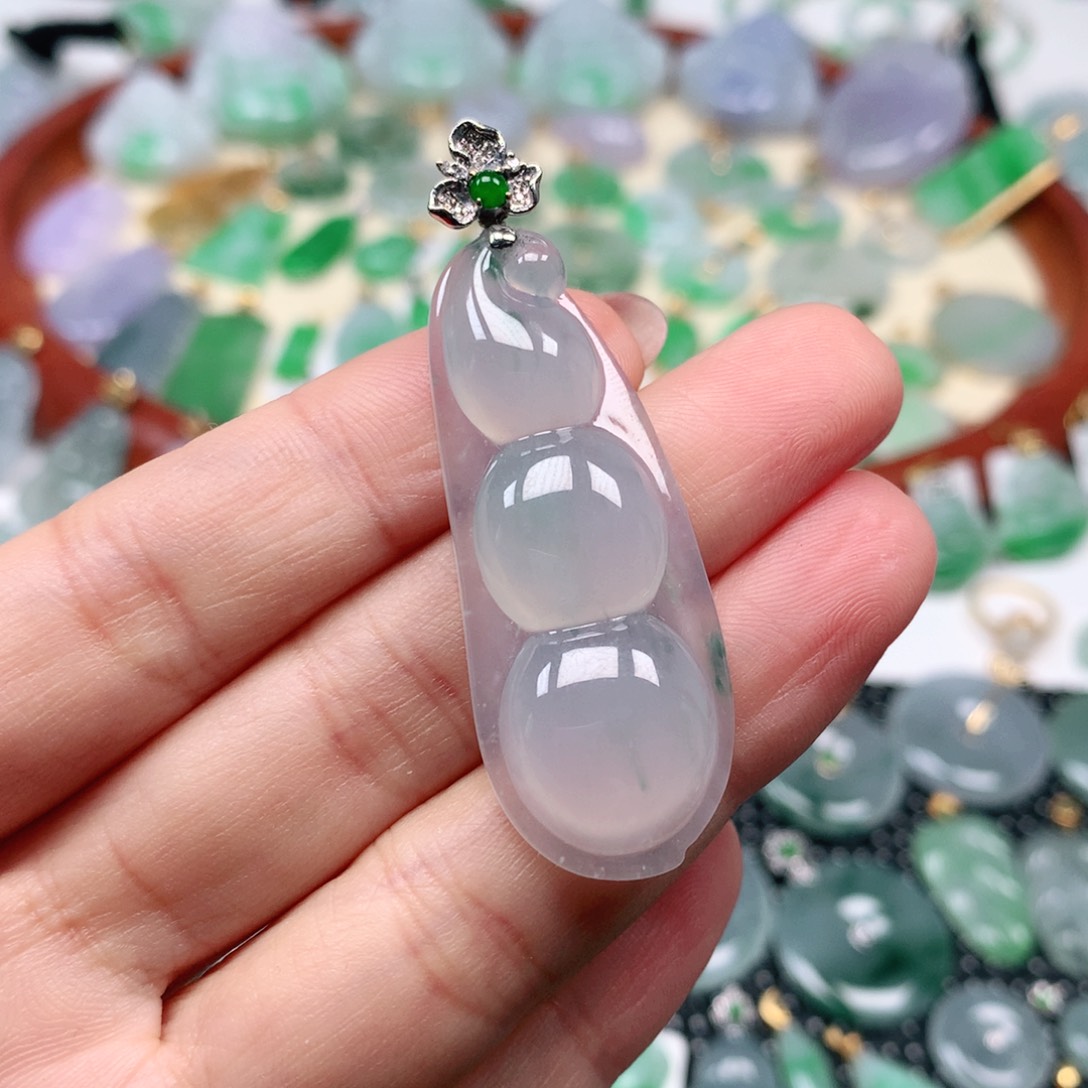 【闪购商品】翡翠吊坠(不含链)18K金镶嵌